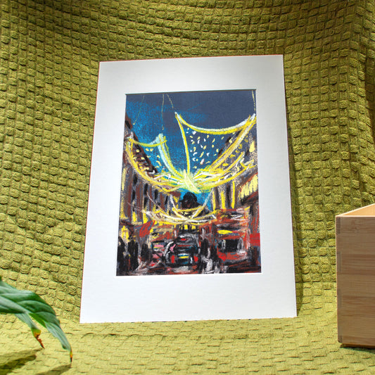 'Regent Street Lights' Giclée Art Print