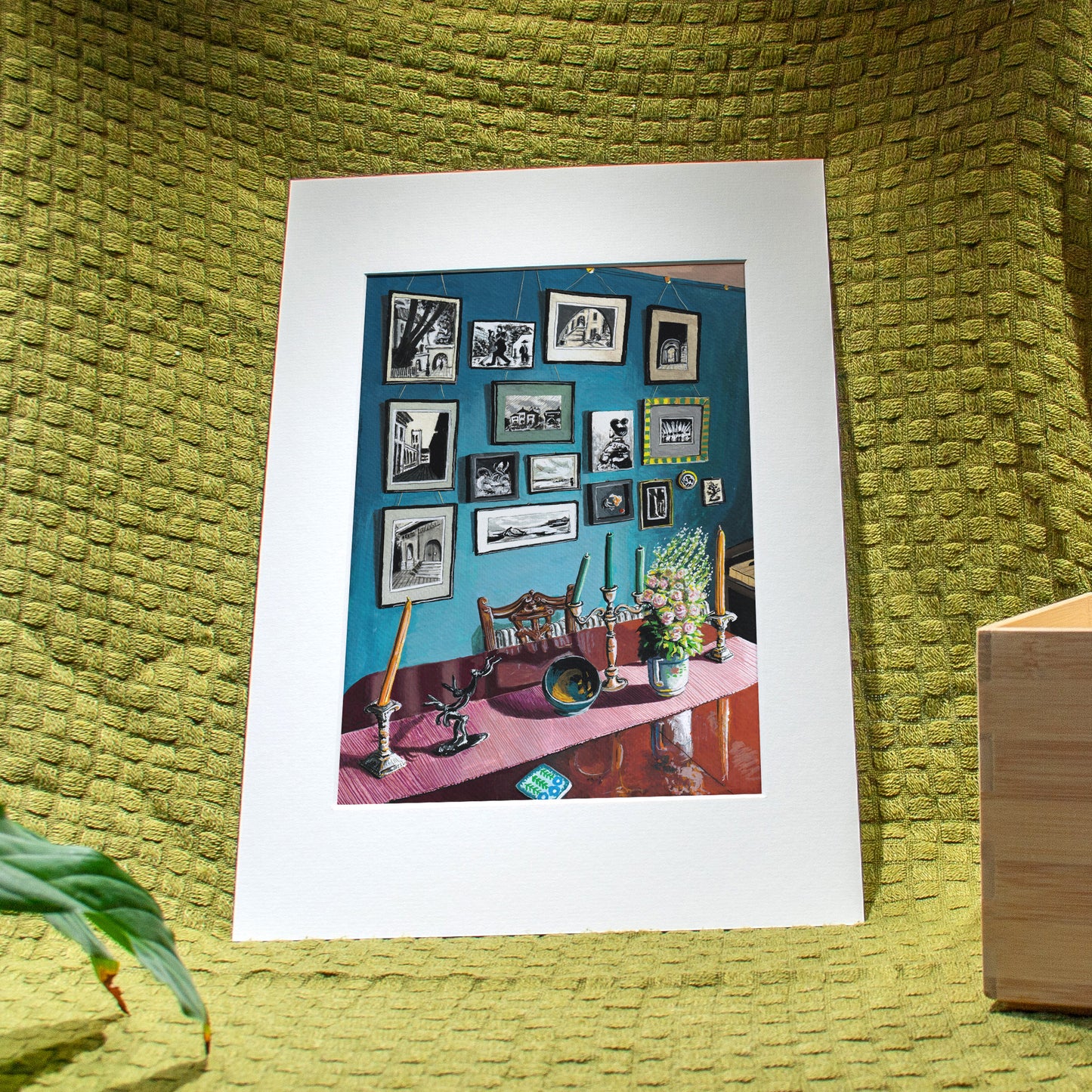 'Blue Gallery Wall' Giclée Art Print