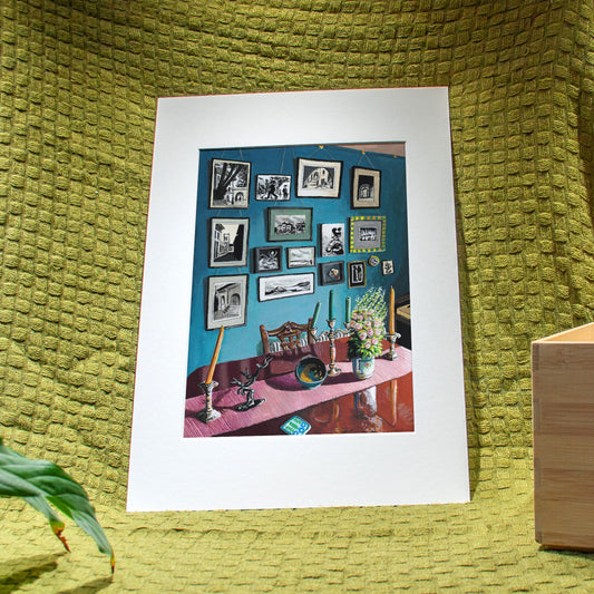 'Blue Gallery Wall' Giclée Art Print