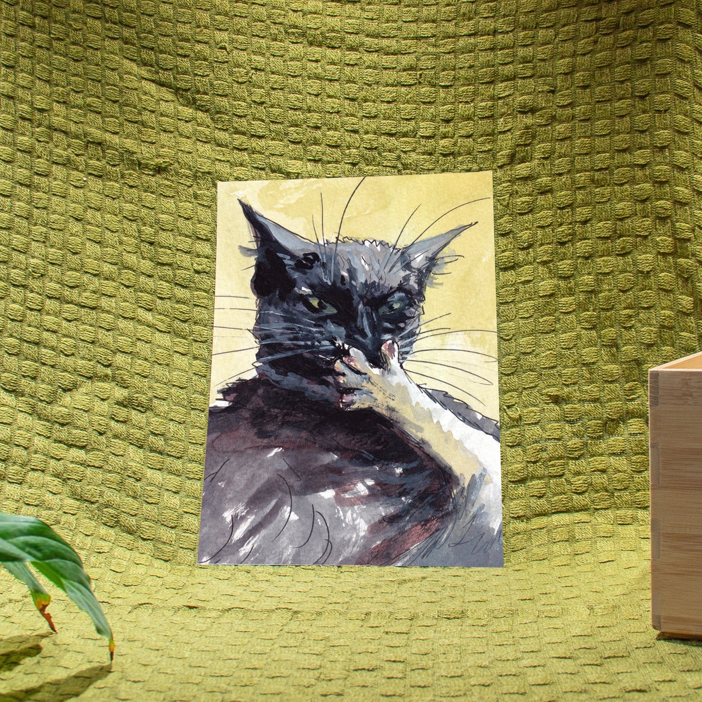 'Eating Beans' Giclée Art Print
