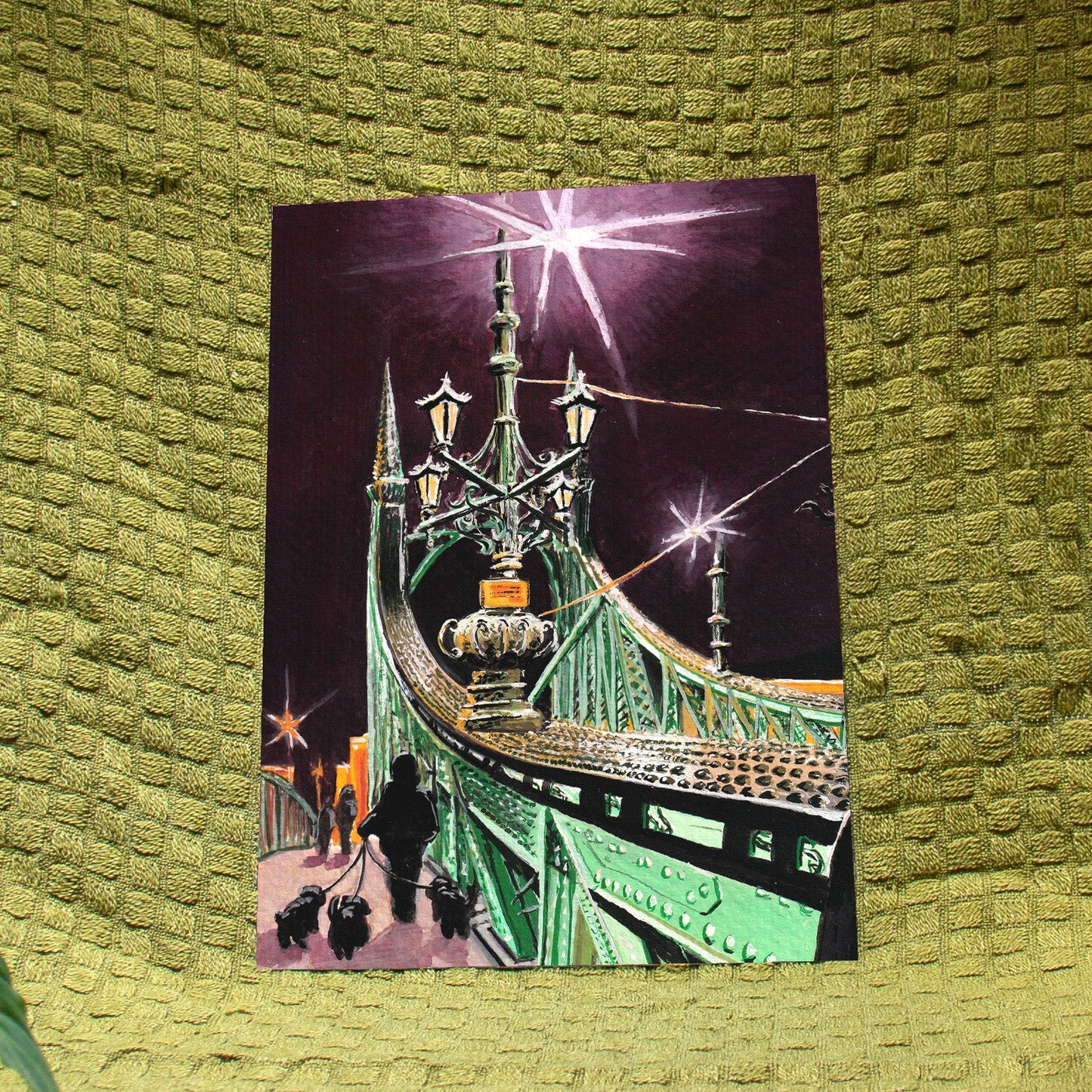 'Poodles on the Bridge' Giclée Art Print